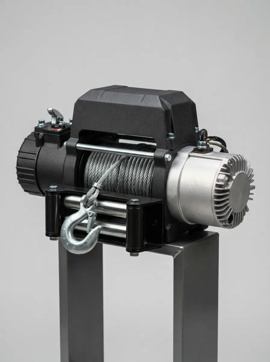 The Badland Apex 12,000 LB Off-Road Vehicle Electric Winch, the primary product subject.
