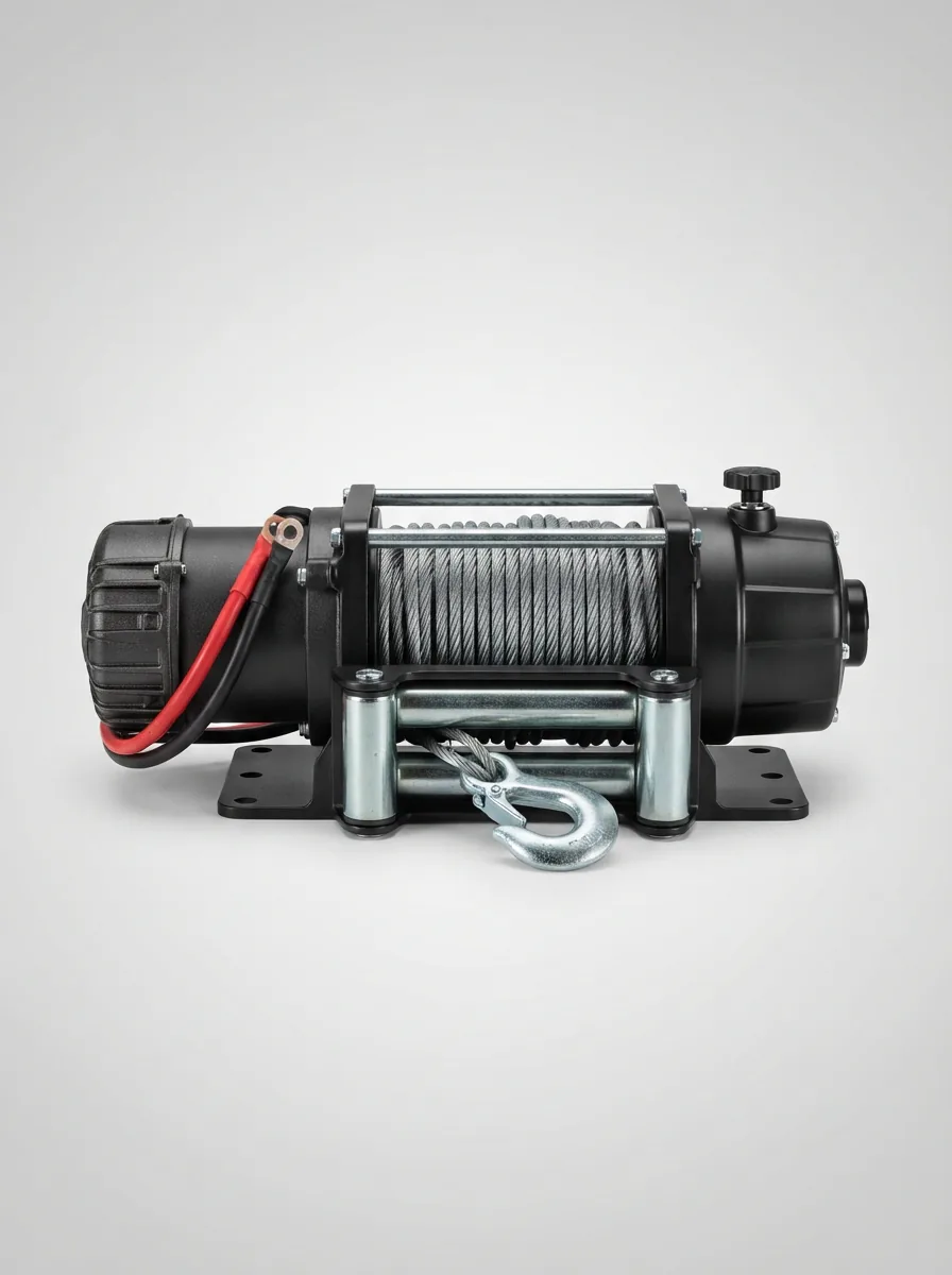 The Badland ZXR 3500 lb. UTV/Powersport Winch displayed prominently against a clean background.